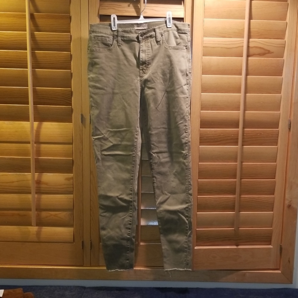 Skinny green madewell pants